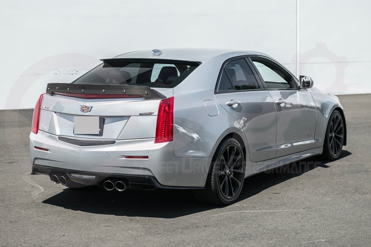 2016-2019 CADILLAC ATS / ATS-V COUPE or SEDAN  | CARBON FIBER REAR TRUNK DECKLID APPLIQUÉ INSERT TRIM REPLACEMENT